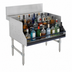 Thumbnail image #4 for Prestige 5-Step Freestanding Stainless Steel Liquor Bottle Display Unit with Rear Storage Deck
