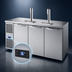 Thumbnail image #4 for True 72-Inch Three-Section Refrigerated Draft Bar Cooler with 2 Beer Towers and Stainless Steel Countertop