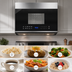 Thumbnail image #4 for 1.3 Cu. Ft. Over-the-Range Microwave Oven with 300 CFM Recirculating Vent Hood, 1000W, Stainless Steel