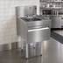 Thumbnail image #4 for Glastender Deluxe Freestanding Door-Style Underbar Hand Sink Unit, 18-Inch Wide, Stainless Steel