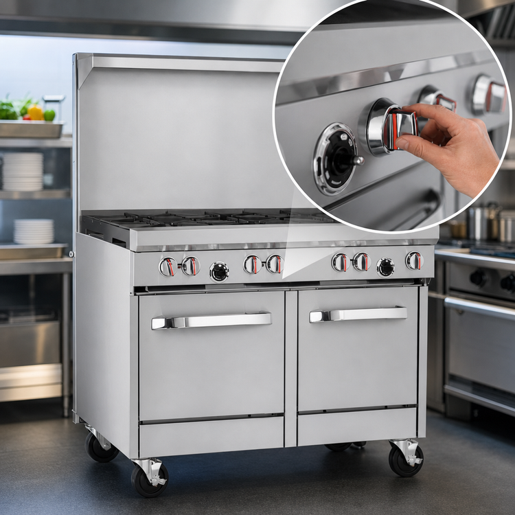 Product image #4 for Southbend S-Series 48-Inch Gas Restaurant Range with Griddle, Convection Oven and Cabinet Base