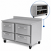 Thumbnail image #4 for Victory Refrigeration 48-Inch Two-Section 4-Drawer Worktop Freezer with Rear-Mounted Self-Contained Refrigeration