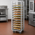 Thumbnail image #4 for Dinex DXPR611 Roll-In Aluminum Angle Rack for 11 Full-Size 18 x 26 Sheet Pans