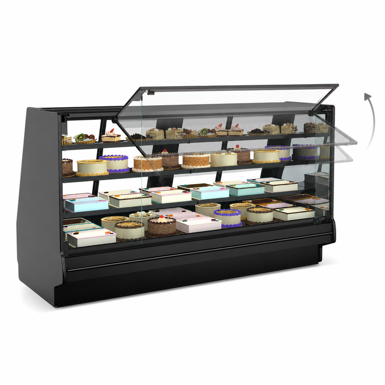 Product image #4 for Fusion 62-3/4-Inch W Refrigerated Service Case with Vertical Swing-Out Front Glass