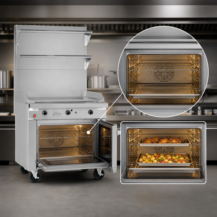 Product image #4 for Southbend Platinum Heavy Duty 32-Inch Gas Range with 1-Inch Griddle Plate and Convection Oven