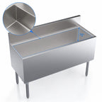 Thumbnail image #4 for Krowne Royal Series KR19-48DP 48-Inch Underbar Stainless Steel Ice Bin/Cocktail Unit, 194-Lb Capacity, Without Cold Plate