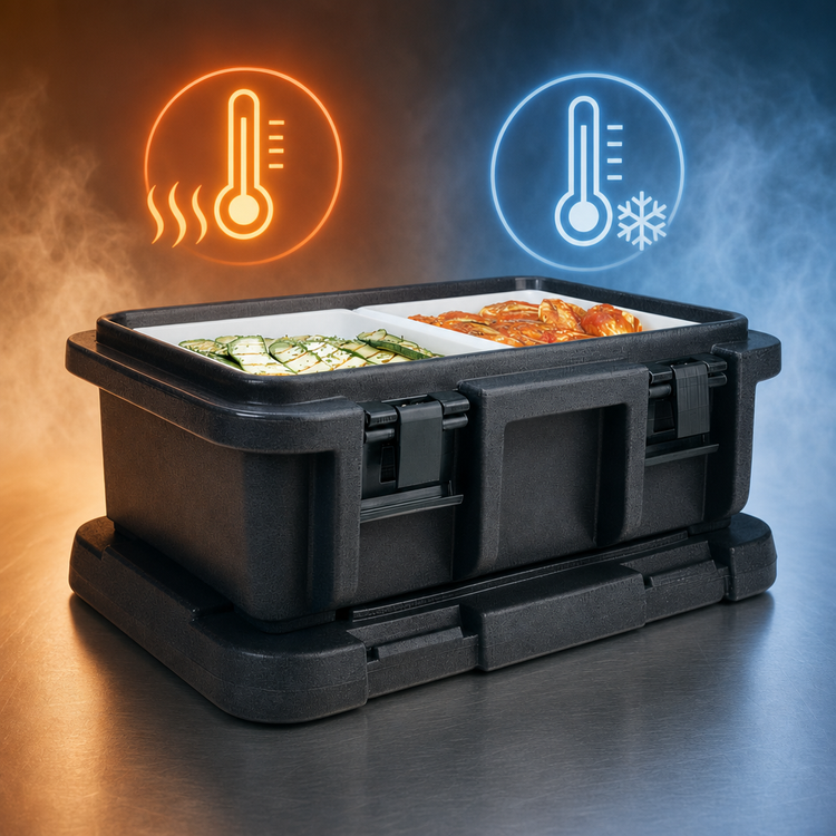 Product image #5 for Cambro Ultra Pan Carriers® Top-Loading Insulated Food Pan Carrier, Holds 1 Full-Size GN Pan Up to 6 Inches Deep, Black