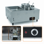 Thumbnail image #4 for Nemco Food Equipment 6060A Mini Countertop Steam Table Food Warmer, Stainless Steel, Thermostatic Controls, Wet/Dry Operation