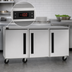 Thumbnail image #4 for Centerline by Traulsen 72-Inch Three-Section Compact Undercounter Freezer with Left-Hinged Solid Doors