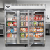 Thumbnail image #3 for Continental Refrigerator 3FNGD Three-Section Narrow Hinged Glass Door Display Freezer
