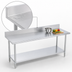 Thumbnail image #4 for Duke 108-Inch x 36-Inch Stainless Steel Work Table with 5-Inch Riser and Undershelf