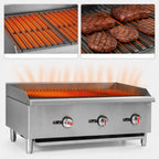 Thumbnail image #4 for Serv-Ware SCBS-36 36-Inch Natural Gas Radiant Charbroiler with 3 Burners and Manual Controls
