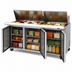Thumbnail image #4 for Turbo Air M3 Series Three-Section Mega Top Sandwich/Salad Prep Table with Rear-Mounted Self-Contained Refrigeration, 30-Pan Top, 72-5/8 Inch Wide