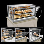 Thumbnail image #4 for Federal Industries Italian Glass Series ITD3634 36-Inch Countertop Non-Refrigerated Pastry Display Case, 3 Adjustable Glass Shelves