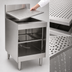 Thumbnail image #4 for Spec-Bar Recessed Workboard Top Underbar Glass Rack Storage Unit, 24 x 24 x 36-1/2 Inches, 2-Rack Capacity