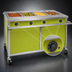 Thumbnail image #4 for Director's Choice DCS4-HFU-B Mobile Hot Food Table, 4-Well, Electric, 64-Inch