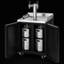 Thumbnail image #5 for Beverage-Air Dual Zone Wine & Beer Draft Cooler with 2-Tap Tower, 4-Keg Capacity, 24-Inch Wide