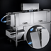 Thumbnail image #4 for American Dish Service ADC-66 High Temperature Left-to-Right Conveyor Dishwasher