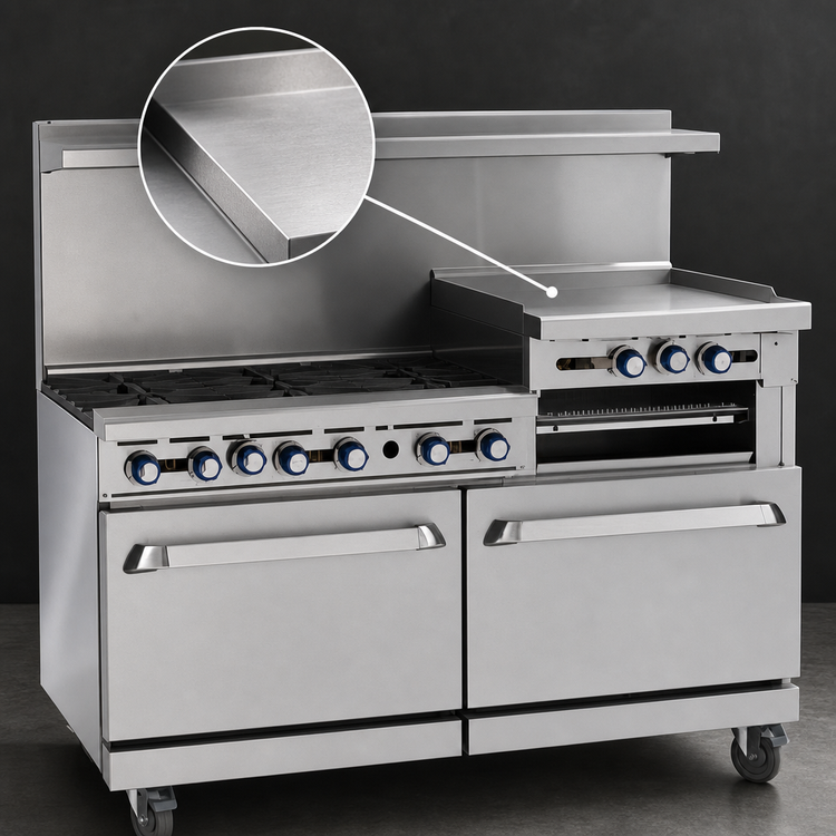 Product image #4 for Imperial Pro Series 60-Inch Gas Restaurant Range with 60-Inch Griddle, Convection Oven, and Standard Oven