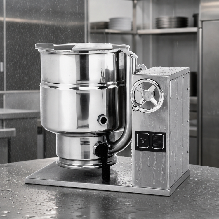 Product image #4 for Groen TDBC-48A 48 Quart Electric Tabletop Tilting Steam-Jacketed Kettle