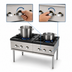 Thumbnail image #4 for Vulcan 18-Inch Gas Stock Pot Range with (2) Cast Iron Two-Ring Burners, 220,000 BTU
