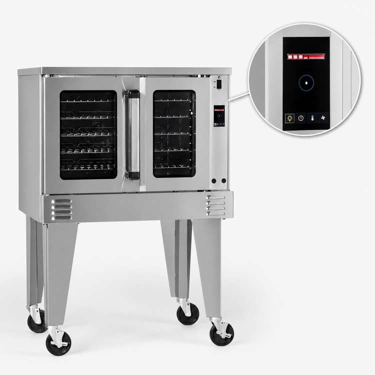 Product image #4 for Southbend Platinum Single Deck Electric Convection Oven, Bakery Depth, 11 kW, Touch Controls, Independent Doors