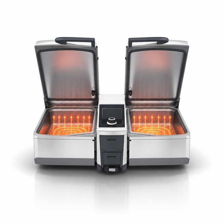 Product image #4 for RATIONAL iVario Pro 2-S Multifunctional Cooking Center, 2 x 6.5 Gallon Rectangular Pans, 440/480V 3-Phase
