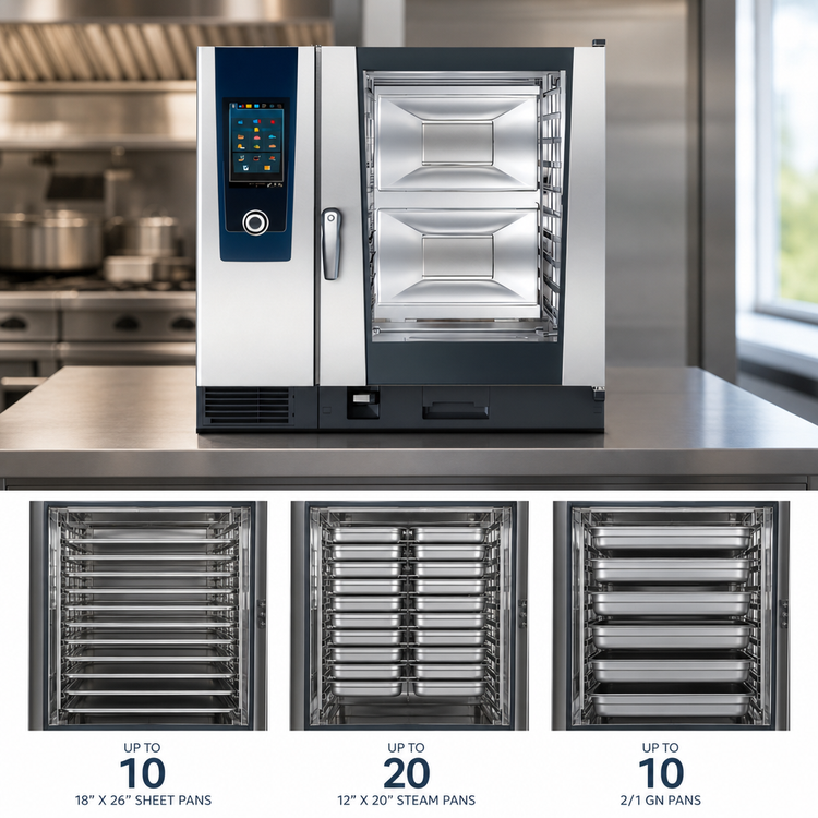 Product image #4 for RATIONAL iCombi Pro 10-Full Size Natural Gas Countertop Combi Oven, 208/240V, 1-Phase