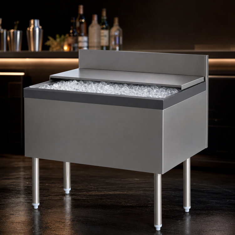 Product image #4 for Perlick Top Shelf TSF Series Full-Depth Modular Underbar Ice Bin/Cocktail Unit, 30-Inch Wide