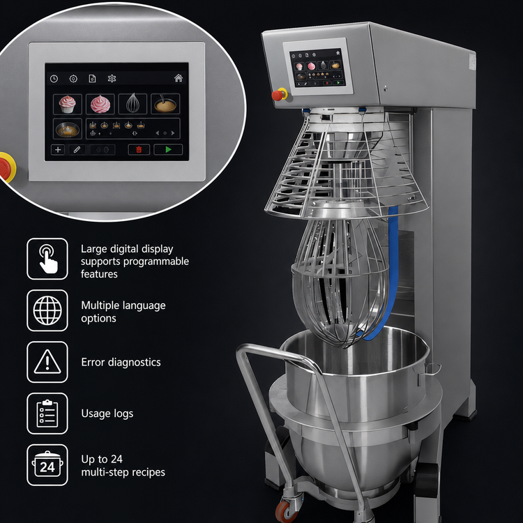 Product image #5 for Varimixer ERGO 150 Qt. Heavy-Duty Planetary Floor Mixer, 208-240V, 3-Phase, IP54