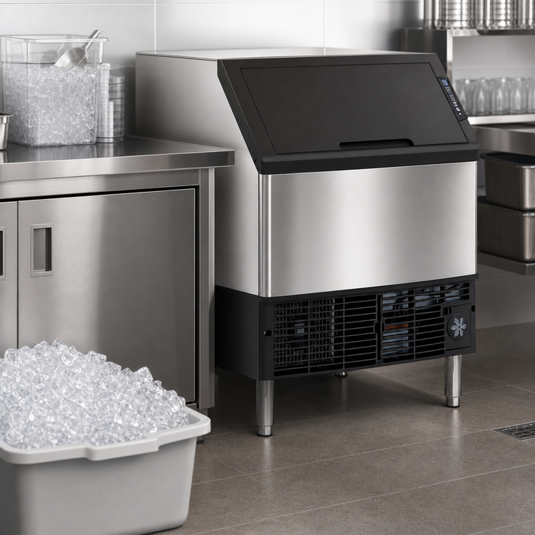 Product image #4 for Manitowoc NEO 310 Series Undercounter Half-Dice Ice Maker with 119 lb Bin, Air-Cooled, R290