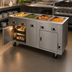 Thumbnail image #4 for DineXpress DXP2HFHIB 2-Well Electric Hot Food Serving Counter with Heat-in-Base