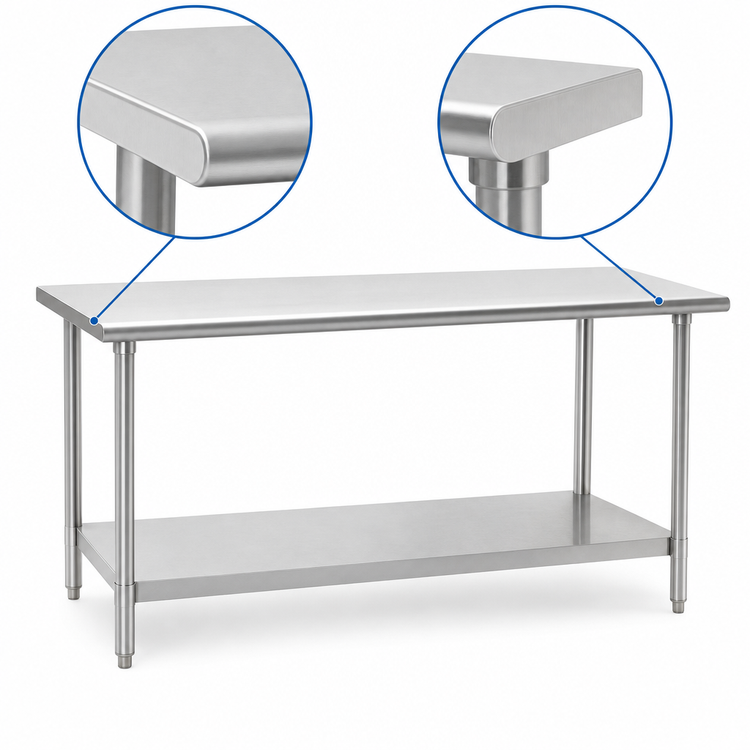 Product image #4 for Eagle Spec-Master 144-Inch x 36-Inch Stainless Steel Work Table with Adjustable Undershelf