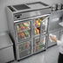 Thumbnail image #3 for Continental Refrigerator 2FNSAGDHD Two-Section Display Freezer with Glass Half Doors