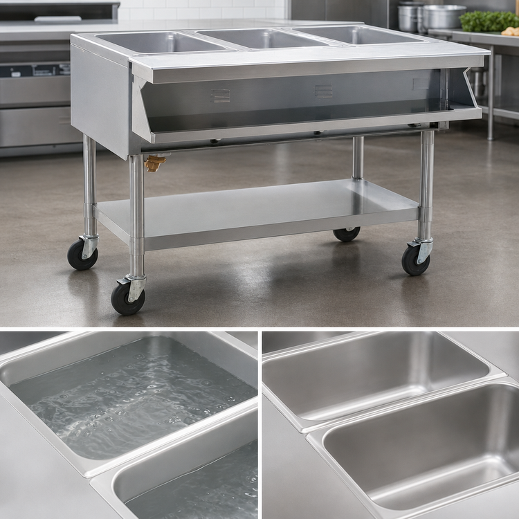Product image #4 for Eagle Group SPHT5-208-3 5-Well Electric Portable Sealed Hot Food Table