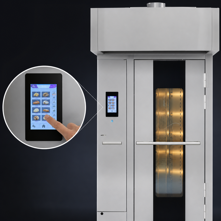 Product image #4 for Baxter OV520G1 Gas Rotating Rack Oven, Curved Front, 1-Rack Capacity, Smart Touch Programmable Controls