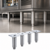 Thumbnail image #4 for Krowne 6-Inch Stainless Steel Back Bar Cooler Legs, Set of 4