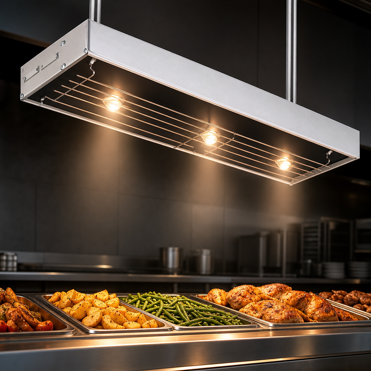 Product image #4 for Hatco Glo-Ray High Watt Dual Infra-Black Lighted Strip Heater, 42 Inch, 2080 Watts