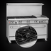 Thumbnail image #4 for Southbend Ultimate 60-Inch Commercial Gas Restaurant Range with 6 Open Burners, 24-Inch Thermostatic Griddle, Convection Oven, and Cabinet Base