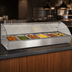 Thumbnail image #4 for Countertop Full-Service Hot Food Display Case, 44 Inch, Curved Glass Front, Sliding Rear Doors