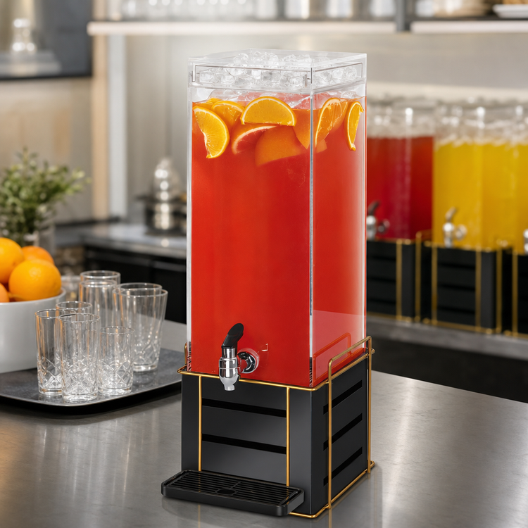 Product image #4 for Empire 3 Gallon Single Beverage Dispenser with Ice Chamber, Drip Tray and Spigot