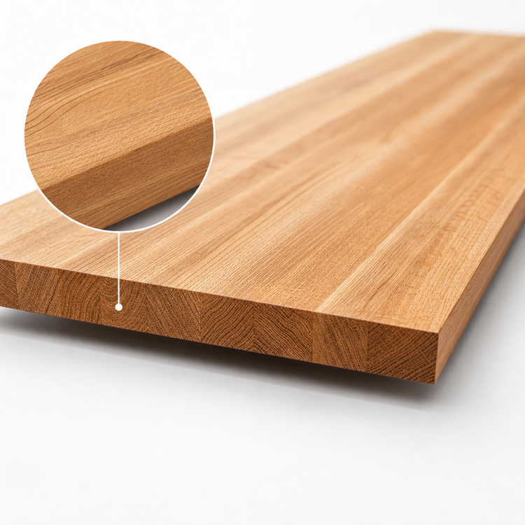 Product image #4 for Appalachian Red Oak Blended Edge Grain Kitchen Countertop, 108 x 25 x 1-1/2 Inch, Varnique Finish