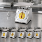 Thumbnail image #4 for Edlund RM-10000 Metric Portion Control Food Scale, 10,000 g x 25 g, Rotating Dial, Stainless Steel Case of 6