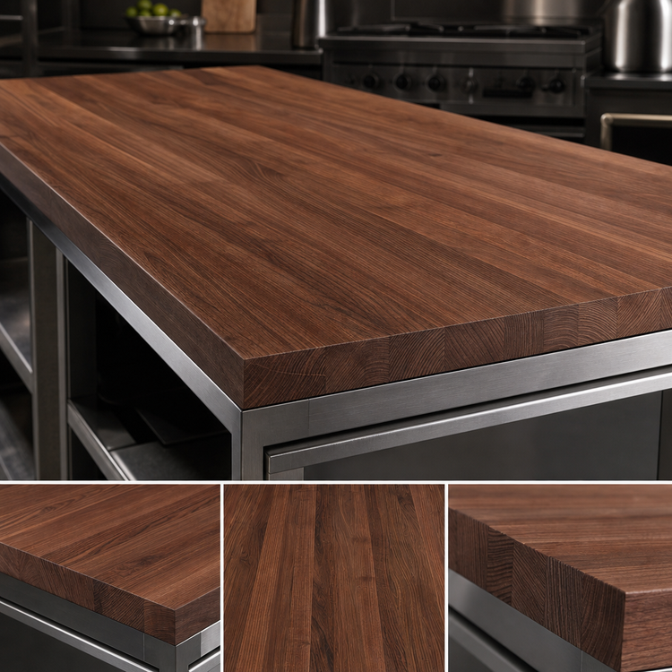 Product image #4 for Boos Block American Black Walnut Wood Countertop, 108 Inch x 30 Inch x 1-1/2 Inch, Varnique Finish