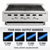 Thumbnail image #4 for Vulcan Achiever VACB25 Heavy-Duty Countertop Gas Charbroiler, 25-1/8-Inch Wide, 4 Burner