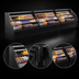 Thumbnail image #4 for Howard-McCray Ovation Series Curved Remote Open-Air Merchandiser, 63-Inch W x 44-Inch H, Black, LED Lighting