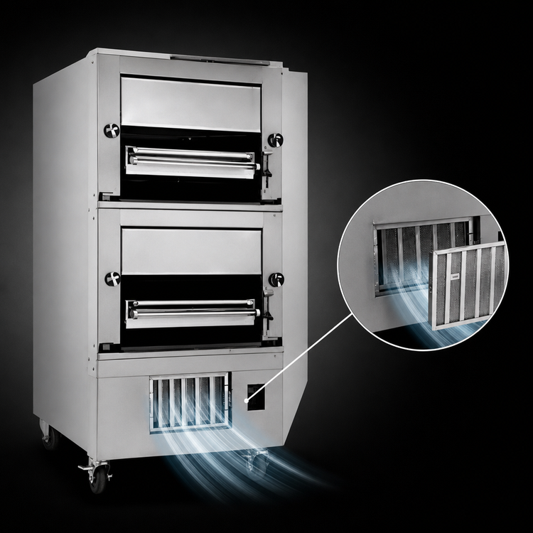 Product image #4 for Titan JBB-236-R Double Deck Full-Size Gas Radiant Banquet Broiler