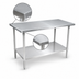 Thumbnail image #4 for John Boos Stallion 108-Inch x 30-Inch 16-Gauge Stainless Steel Work Table with Adjustable Undershelf