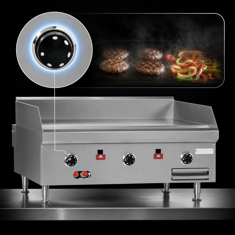 Product image #4 for Southbend HDG-60V High Volume 60-Inch Gas Countertop Griddle with 1-Inch Polished Steel Plate