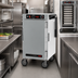 Thumbnail image #5 for Metro HotBlox Narrow 8-Pan Pass-Thru Mobile Insulated Holding Cabinet, Analog, Solid Front Door/Clear Rear Door, 120V